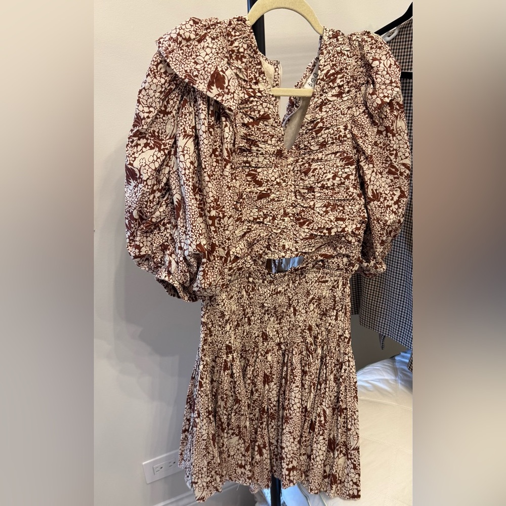 Floral Brown Women's Romper